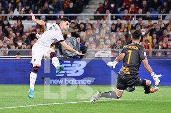 2022-05-01 - Riccardo Orsolini (Bologna FC) during the Italian Football Championship League A 2021/2022 match between AS Roma vs Bologna FC at the Olimpic Stadium in Rome  on 01 May 2022. - AS ROMA VS BOLOGNA FC - ITALIAN SERIE A - SOCCER