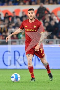 2022-05-01 - Lorenzo Pellegrini (AS Roma) during the Italian Football Championship League A 2021/2022 match between AS Roma vs Bologna FC at the Olimpic Stadium in Rome  on 01 May 2022. - AS ROMA VS BOLOGNA FC - ITALIAN SERIE A - SOCCER
