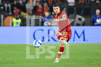 2022-05-01 - Gianluca Mancini (AS Roma) during the Italian Football Championship League A 2021/2022 match between AS Roma vs Bologna FC at the Olimpic Stadium in Rome  on 01 May 2022. - AS ROMA VS BOLOGNA FC - ITALIAN SERIE A - SOCCER