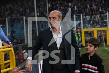 2022-04-30 - Marco Lanna, Presidente UC Sampdoria celebrates after scoring a match from supporters - UC SAMPDORIA VS GENOA CFC - ITALIAN SERIE A - SOCCER