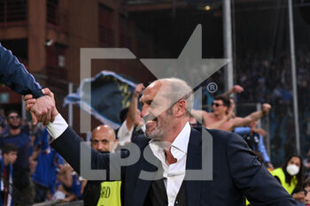 2022-04-30 - Marco Lanna, Presidente UC Sampdoria celebrates after scoring a match from supporters - UC SAMPDORIA VS GENOA CFC - ITALIAN SERIE A - SOCCER
