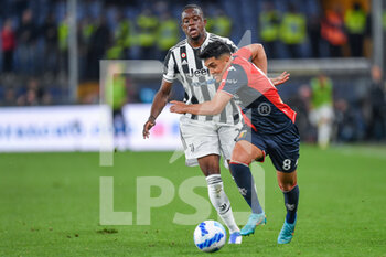 2022-05-06 - Denis Lemi Zakaria Lako Lado (Juventus) - Nadiem Amiri (Genoa) - GENOA CFC VS JUVENTUS FC - ITALIAN SERIE A - SOCCER