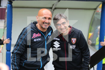 2022-05-07 - Luciano Spalletti of ssc Napoli and Coach Ivan Juric of Torino Fc during the Italian Serie A, football match between Torino FC and Ssc Napoli, on 07 of May 2022 at Grande Torino stadium in Torino, Italy Italy. Photo Nderim KACELI - TORINO FC VS SSC NAPOLI - ITALIAN SERIE A - SOCCER