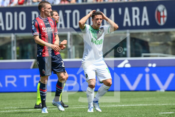2022-05-15 - Giacomo Raspadori (Sassuolo) disappointed after a good chance - BOLOGNA FC VS US SASSUOLO - ITALIAN SERIE A - SOCCER