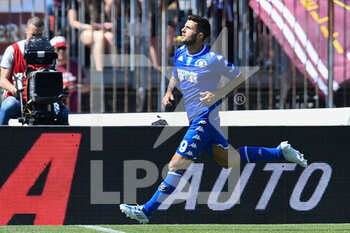 2022-05-14 - Patrick Cutrone (Empoli FC) celebrates after scoring a goal - EMPOLI FC VS US SALERNITANA - ITALIAN SERIE A - SOCCER