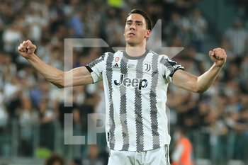 2022-05-16 - Dusan Vlahovic (Juventus FC) celebrates after the goal - JUVENTUS FC VS SS LAZIO - ITALIAN SERIE A - SOCCER