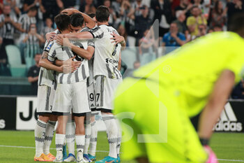 2022-05-16 - Juventus FC players celebrate after the goal - JUVENTUS FC VS SS LAZIO - ITALIAN SERIE A - SOCCER