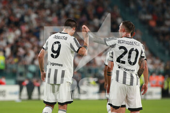 2022-05-16 - Alvaro Morata (Juventus FC) and Federico Bernardeschi (Juventus FC) celebrates the goal - JUVENTUS FC VS SS LAZIO - ITALIAN SERIE A - SOCCER