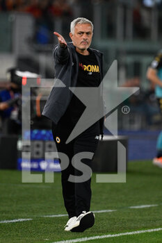 2022-05-14 - Jose’ Mourinho coach (AS Roma) during the Italian Football Championship League A 2021/2022 match between AS Roma vs Venezia FC at the Olimpic Stadium in Rome  on 01 May 2022. - AS ROMA VS VENEZIA FC - ITALIAN SERIE A - SOCCER