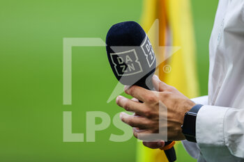 2022-05-22 - DAZN television during the Serie A 2021/22 football match between FC Internazionale and UC Sampdoria at Giuseppe Meazza Stadium, Milan, Italy on May 22, 2022 - INTER - FC INTERNAZIONALE VS UC SAMPDORIA - ITALIAN SERIE A - SOCCER