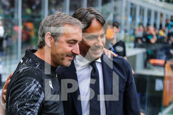 2022-05-22 - Simone Inzaghi Head Coach of FC Internazionale and Marco Giampaolo Head Coach of UC Sampdoria during the Serie A 2021/22 football match between FC Internazionale and UC Sampdoria at Giuseppe Meazza Stadium, Milan, Italy on May 22, 2022 - INTER - FC INTERNAZIONALE VS UC SAMPDORIA - ITALIAN SERIE A - SOCCER