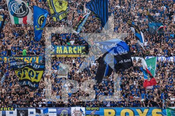 2022-05-22 - Supporters of FC Internazionale during the Serie A 2021/22 football match between FC Internazionale and UC Sampdoria at Giuseppe Meazza Stadium, Milan, Italy on May 22, 2022 - INTER - FC INTERNAZIONALE VS UC SAMPDORIA - ITALIAN SERIE A - SOCCER
