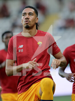 2022-05-20 - Christopher Smalling (AS Roma) during warmup - TORINO FC VS AS ROMA - ITALIAN SERIE A - SOCCER