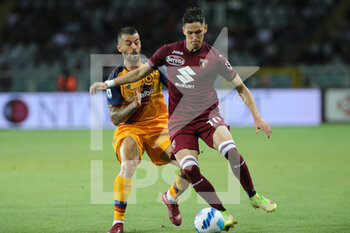 2022-05-20 - Leonardo Spinazzola (AS Roma) vs Sasa Lukic (Torino FC) - TORINO FC VS AS ROMA - ITALIAN SERIE A - SOCCER