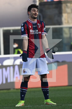 2022-02-06 - Riccardo Orsolini (Bologna FC) disappointed with a team-mate after a good chance - BOLOGNA FC VS EMPOLI FC - ITALIAN SERIE A - SOCCER