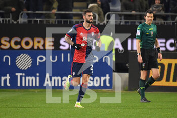 2022-01-11 - Gaston Pereiro of Cagliari Calcio, Esultanza, Celebration after scoring goal - CAGLIARI CALCIO VS BOLOGNA FC - ITALIAN SERIE A - SOCCER