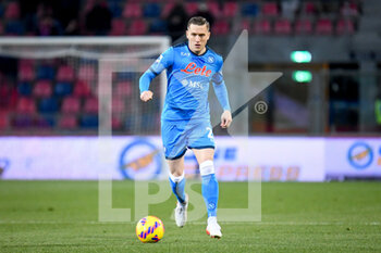 2022-01-17 - Piotr Zielinski (Napoli) portrait in action - BOLOGNA FC VS SSC NAPOLI - ITALIAN SERIE A - SOCCER