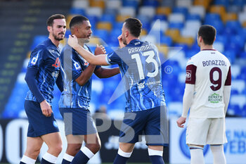 2022-01-23 - Napoli's defender Juan Jesus celebrates with teammates after scoring the1-0 goal 
 - SSC NAPOLI VS US SALERNITANA - ITALIAN SERIE A - SOCCER