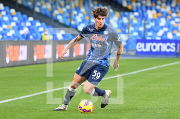 2022-01-23 - Napoli's defender Alessandro Zanoli  - SSC NAPOLI VS US SALERNITANA - ITALIAN SERIE A - SOCCER