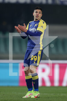 2022-01-21 - Giovanni Simeone (Hellas Verona FC) reacts - HELLAS VERONA FC VS BOLOGNA FC - ITALIAN SERIE A - SOCCER
