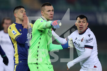 2022-01-21 - Lukasz Skorupski (Bologna FC) gestures - HELLAS VERONA FC VS BOLOGNA FC - ITALIAN SERIE A - SOCCER