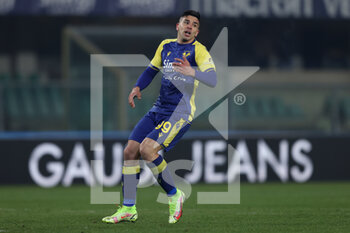 2022-01-21 - Giovanni Simeone (Hellas Verona FC) reacts - HELLAS VERONA FC VS BOLOGNA FC - ITALIAN SERIE A - SOCCER