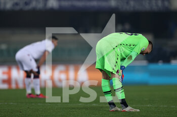 2022-01-21 - Lukasz Skorupski (Bologna FC) looks down after losing to Hellas Verona - HELLAS VERONA FC VS BOLOGNA FC - ITALIAN SERIE A - SOCCER