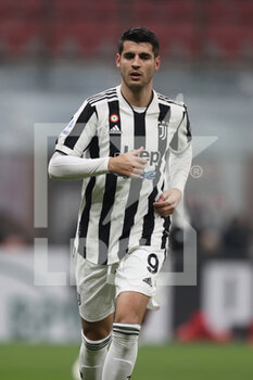2022-01-23 - Alvaro Morata (Juventus FC) looks on - AC MILAN VS JUVENTUS FC - ITALIAN SERIE A - SOCCER