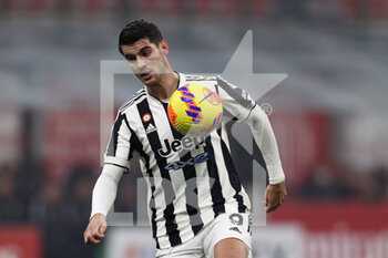 2022-01-23 - Alvaro Morata (Juventus FC) in action - AC MILAN VS JUVENTUS FC - ITALIAN SERIE A - SOCCER