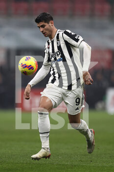 2022-01-23 - Alvaro Morata (Juventus FC) in action - AC MILAN VS JUVENTUS FC - ITALIAN SERIE A - SOCCER