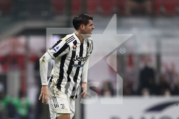 2022-01-23 - Alvaro Morata (Juventus FC) reacts - AC MILAN VS JUVENTUS FC - ITALIAN SERIE A - SOCCER