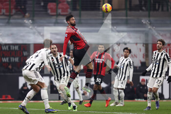 2022-01-23 - Olivier Giroud (AC Milan) in action - AC MILAN VS JUVENTUS FC - ITALIAN SERIE A - SOCCER