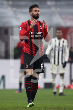 2022-01-23 - Olivier Giroud (AC Milan) reacts - AC MILAN VS JUVENTUS FC - ITALIAN SERIE A - SOCCER