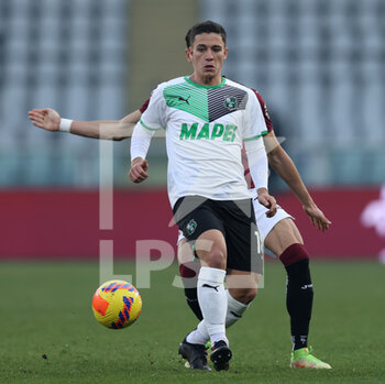 2022-01-23 - Giacomo Raspadori (U.S. Sassuolo) in action - TORINO FC VS US SASSUOLO - ITALIAN SERIE A - SOCCER
