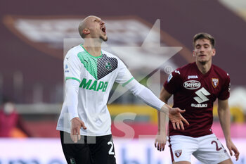 2022-01-23 - Vlad Chiriches (U.S. Sassuolo) reacts - TORINO FC VS US SASSUOLO - ITALIAN SERIE A - SOCCER