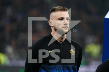 2022-02-05 - Milan Skriniar of Fc Internazionaleduring the Italian championship Serie A football match between FC Internazionale and AC Milan on February 5, 2022 at Giuseppe Meazza stadium in Milan, Italy - FC INTERNAZIONALE VS AC MILAN - ITALIAN SERIE A - SOCCER