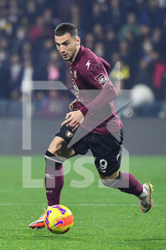 2022-02-19 - Salernitana's forward Federico Bonazzoli  - US SALERNITANA VS AC MILAN - ITALIAN SERIE A - SOCCER