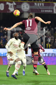 2022-02-19 - Salernitana's forward Milan Djuric in action - US SALERNITANA VS AC MILAN - ITALIAN SERIE A - SOCCER