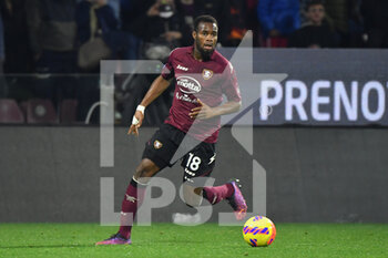 2022-02-19 - Salernitana's midfielder Lassana Coulibaly  - US SALERNITANA VS AC MILAN - ITALIAN SERIE A - SOCCER