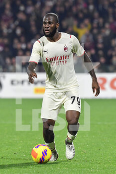 2022-02-19 - Milan's midfielder Samuel Castillejo  - US SALERNITANA VS AC MILAN - ITALIAN SERIE A - SOCCER