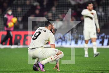 2022-02-19 - Dejection of Milan's forward Oliver Giroud at the end of the match - US SALERNITANA VS AC MILAN - ITALIAN SERIE A - SOCCER