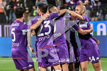 2022-05-09 - Fiorentina Team celebrate Gonzalez's goal - ACF FIORENTINA VS AS ROMA - ITALIAN SERIE A - SOCCER
