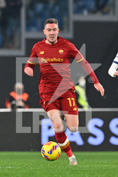 2022-02-19 - Jordan Veretout (AS Roma) during the  Italian Football Championship League A 2021/2022 match between AS Roma vs Hellas Verona FC at the Olimpic Stadium in Rome  on 19 February 2021. - AS ROMA VS HELLAS VERONA FC - ITALIAN SERIE A - SOCCER