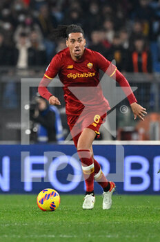 2022-02-19 - Chris Smalling (AS Roma) during the  Italian Football Championship League A 2021/2022 match between AS Roma vs Hellas Verona FC at the Olimpic Stadium in Rome  on 19 February 2021. - AS ROMA VS HELLAS VERONA FC - ITALIAN SERIE A - SOCCER