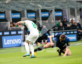 2022-02-20 - Milan Skrinar of Inter  during the Italian Serie A football match between FC Inter and Sassuolo Calcio on February 20, 2022 at San Siro - Giuseppe Meazza stadium in Milano , Italy - INTER - FC INTERNAZIONALE VS US SASSUOLO - ITALIAN SERIE A - SOCCER