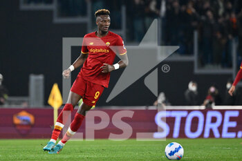 2022-03-05 - Tammy Abraham (AS Roma)  during the  Italian Football Championship League A 2021/2022 match between AS Roma vs Atalanta BC at the Olimpic Stadium in Rome  on 05 March 2022. - AS ROMA VS ATALANTA BC - ITALIAN SERIE A - SOCCER