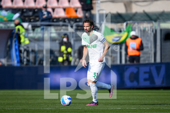 2022-03-06 - Sassuolo's Gian Marco Ferrari portrait in action - VENEZIA FC VS US SASSUOLO - ITALIAN SERIE A - SOCCER