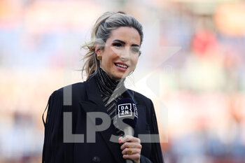 2022-03-20 - Giorgia Rossi journalist and television presenter of DAZN during the Italian championship Serie A football match between AS Roma and SS Lazio on March 20, 2022 at Stadio Olimpico in Rome, Italy - AS ROMA VS SS LAZIO - ITALIAN SERIE A - SOCCER