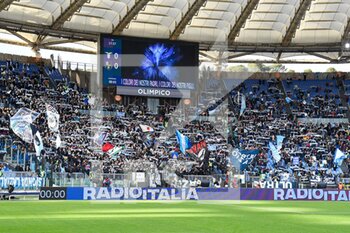 2022-04-02 - Curva Nord during the Italian Football Championship League A 2021/2022 match between SS Lazio vs US Sassuolo at the Olimpic Stadium in Rome on 02 April 2022. - SS LAZIO VS US SASSUOLO - ITALIAN SERIE A - SOCCER