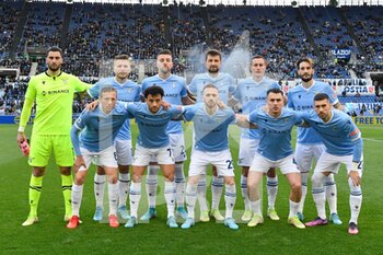 2022-04-02 - Lazio team during the Italian Football Championship League A 2021/2022 match between SS Lazio vs US Sassuolo at the Olimpic Stadium in Rome on 02 April 2022. - SS LAZIO VS US SASSUOLO - ITALIAN SERIE A - SOCCER
